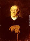 Franz Von Lenbach Famous Paintings - Portrait Of Furst Otto von Bismarck